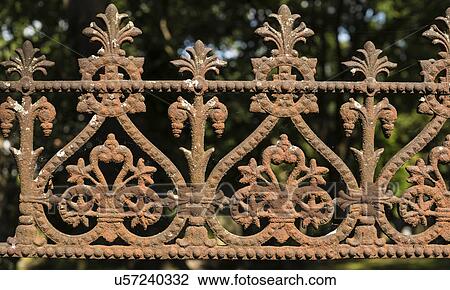 Stock Image - Ornate metalwork. Fotosearch
