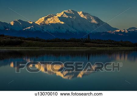 Panoramic view of Mount Denali, previously known as McKinley from Wonder Lake, Denali National Park, Alaska View Large Photo Image Stock Image - Panoramic view of Mount Denali, previously known as McKinley from Wonder Lake, Denali National Park, Alaska. Fotosearch