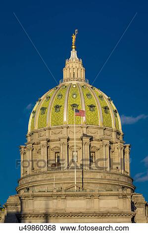 Stock Photo - Pennsylvania State Capitol, Harrisburg, PA. Fotosearch