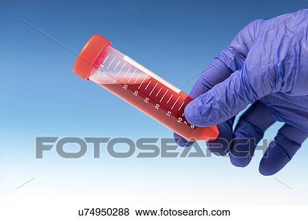 Person holding a centrifuge tube View Large Photo Image Stock Photo - Person holding a centrifuge tube. Fotosearch