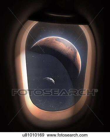 Phobos and Mars From Orbit View Large Photo Image Stock Photo - Phobos and Mars From Orbit. Fotosearch