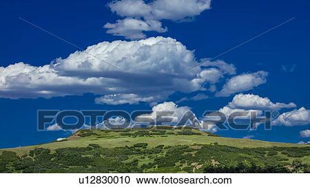 Stock Image - Plateau with clouds - San Juan Mountains, Colorado, USA. Fotosearch