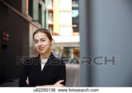 Portrait of businesswoman, London View Large Photo Image Stock Photo - Portrait of businesswoman, London. Fotosearch