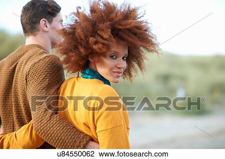 Portrait of loving multi-ethnic couple View Large Photo Image Stock Image - Portrait of loving multi-ethnic couple. Fotosearch