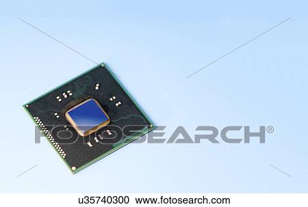 Stock Image - Quantum processor. Fotosearch