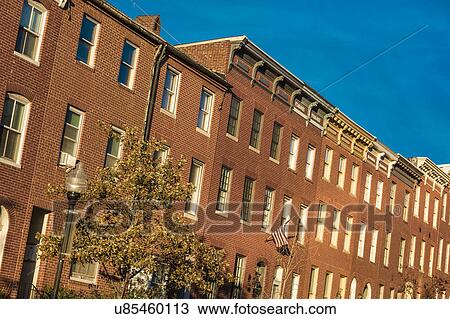 Row houses, Bolton Hill, Baltimore, Maryland, USA View Large Photo Image Stock Image - Row houses, Bolton Hill, Baltimore, Maryland, USA. Fotosearch