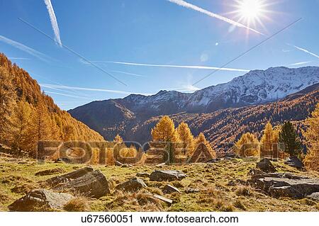 Stock Image - Scenic view, Schnalstal, South Tyrol, Italy. Fotosearch