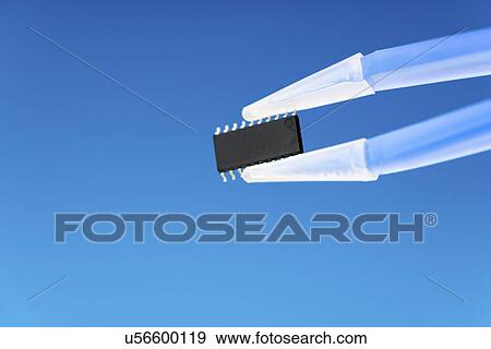 Stock Photo - Silicon chip. Fotosearch