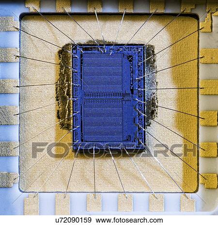 Stock Photo - Silicon chip. Fotosearch