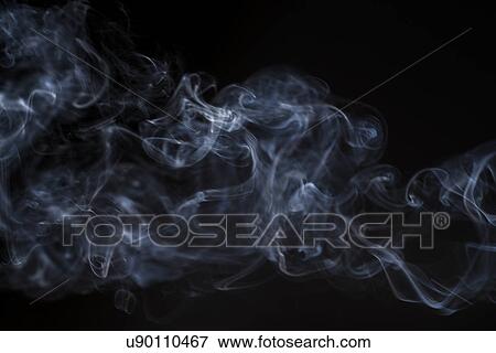 Stock Photo - Smoke on black background. Fotosearch