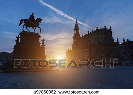 Statue, Theatre Square, Dresden, Germany View Large Photo Image Stock Image - Statue, Theatre Square, Dresden, Germany. Fotosearch