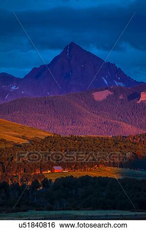 Stock Photograph - Sunset on San Juan Mountains, Colorado, USA on San Juan Mountains, Colorado, USA. Fotosearch