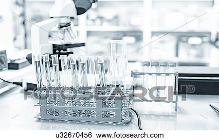 Stock Photograph - Test tubes in laboratory. Fotosearch