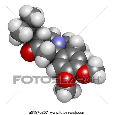 Stock Photo - Tetrabenazine drug molecule, illustration. Fotosearch