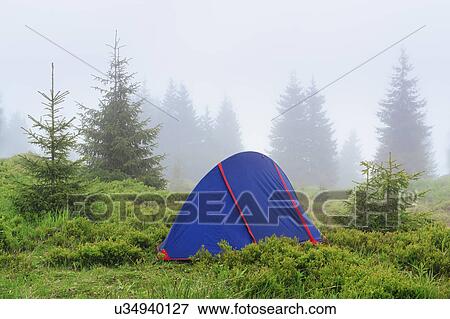 Ukraine, Zakarpattia, Rakhiv district, Carpathians, Maramures, Tent in wilderness View Large Photo Image Stock Photo - Ukraine, Zakarpattia, Rakhiv district, Carpathians, Maramures, Tent in wilderness. Fotosearch