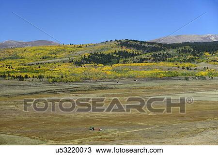 Stock Image - USA, Colorado, Scenic view of Kenosha Pass on sunny day. Fotosearch