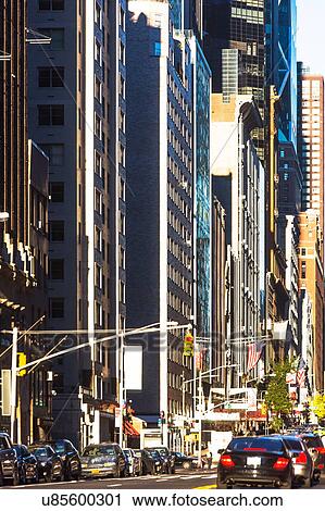 USA, New York, Car traffic in big city View Large Photo Image Stock Image - USA, New York, Car traffic in big city. Fotosearch