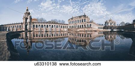 Stock Photo - Zwinger Palace, Dresden, Saxony, Germany. Fotosearch