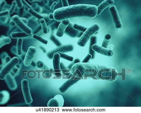 Stock Image - Bacteria, illustration.. Fotosearch