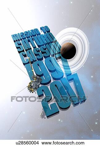 Cassini and Saturn, illustration. View Large Photo Image Picture - Cassini and Saturn, illustration.. Fotosearch