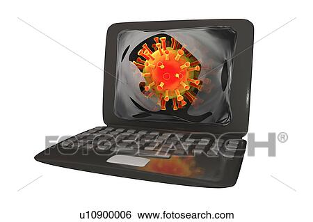 Stock Photograph - Computer virus, conceptual image.. Fotosearch
