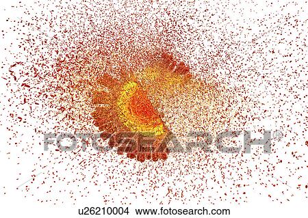 Picture - Destruction of Human Immunodeficiency Virus (HIV), computer illustration. Conceptual image for HIV-infection and AIDS treatment and prevention.. Fotosearch