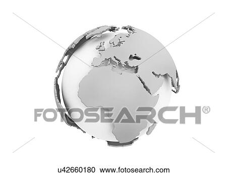 Stock Image - Globe, illustration.. Fotosearch