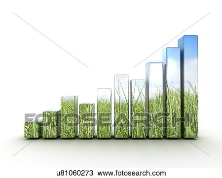 Graph with grass, conceptual illustration. View Large Photo Image Stock Image - Graph with grass, conceptual illustration.. Fotosearch
