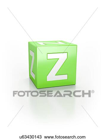 Green cube with letter Z. View Large Photo Image Stock Image - Green cube with letter Z.. Fotosearch
