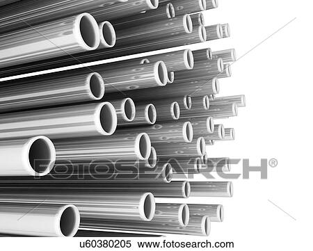 Stock Photography - Metal tubes against a white background.. Fotosearch
