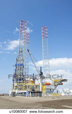 Stock Photo - Offshore oil rig.. Fotosearch