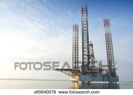 Stock Photo - offshore oil rig. Fotosearch