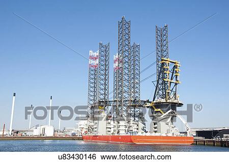 Offshore oil rig. View Large Photo Image Stock Photograph - Offshore oil rig.. Fotosearch