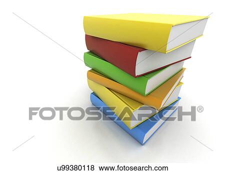 Stock Photo - Pile of brightly coloured, illustration.. Fotosearch
