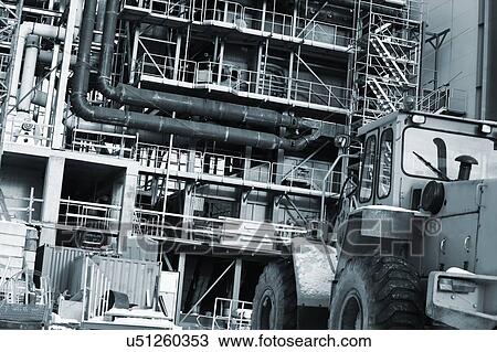 Power plant with pipes. View Large Photo Image Stock Image - Power plant with pipes.. Fotosearch