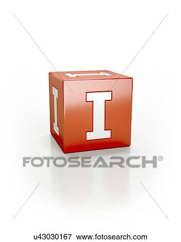 Red cube with letter I. View Large Photo Image Stock Photo - Red cube with letter I.. Fotosearch