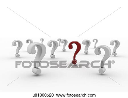 Red question mark amongst white question marks, illustration. View Large Photo Image Stock Image - Red question mark amongst white question marks, illustration.. Fotosearch
