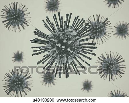 Viruses, illustration. View Large Photo Image Stock Image - Viruses, illustration.. Fotosearch