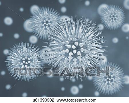 Stock Image - Viruses, illustration.. Fotosearch