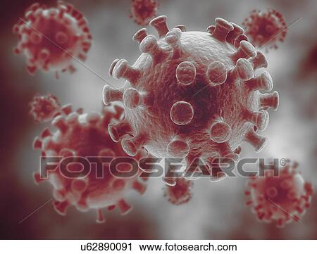 Stock Image - Viruses, illustration.. Fotosearch