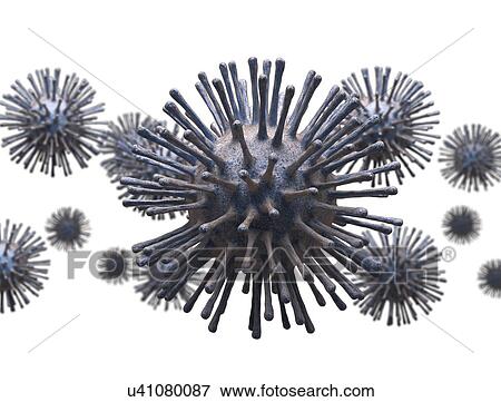 Stock Photo - Viruses, illustration.. Fotosearch