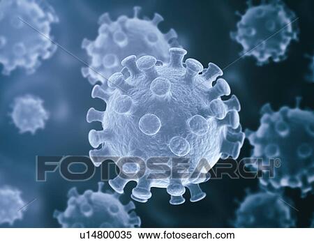 Stock Photography - Viruses, illustration.. Fotosearch