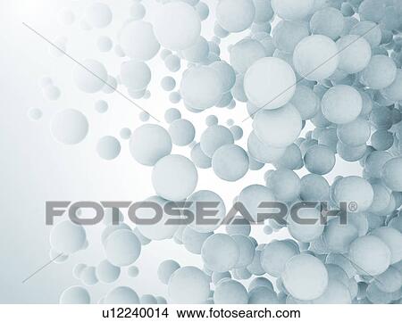 White spheres, illustration. View Large Photo Image Picture - White spheres, illustration.. Fotosearch