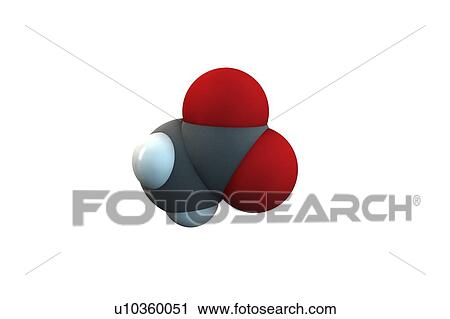 Stock Image - Acetic acid molecule. Fotosearch