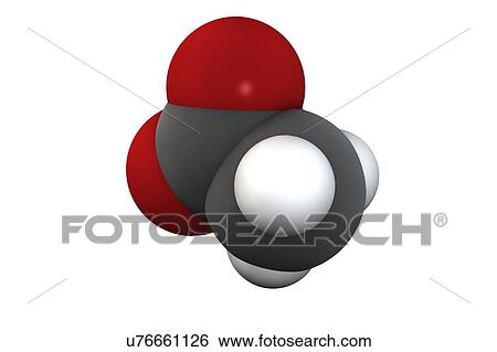 Stock Photograph - Acetic acid molecule. Fotosearch