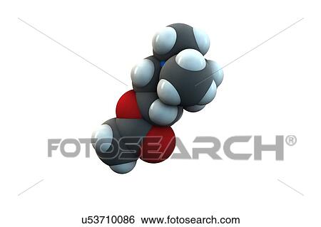 Stock Photograph - Acetylcholine molecule. Fotosearch