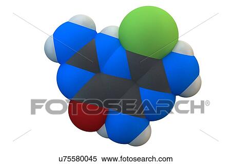 Stock Photography - Amiloride diuretic drug molecule. Fotosearch
