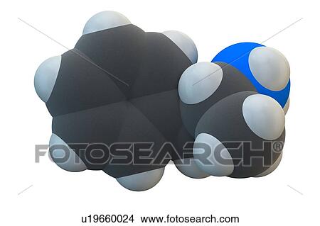 Picture - Amphetamine drug molecule. Fotosearch