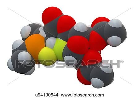 Picture - Auranofin drug molecule. Fotosearch