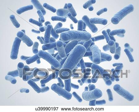 Stock Photo - Bacteria cells. Fotosearch